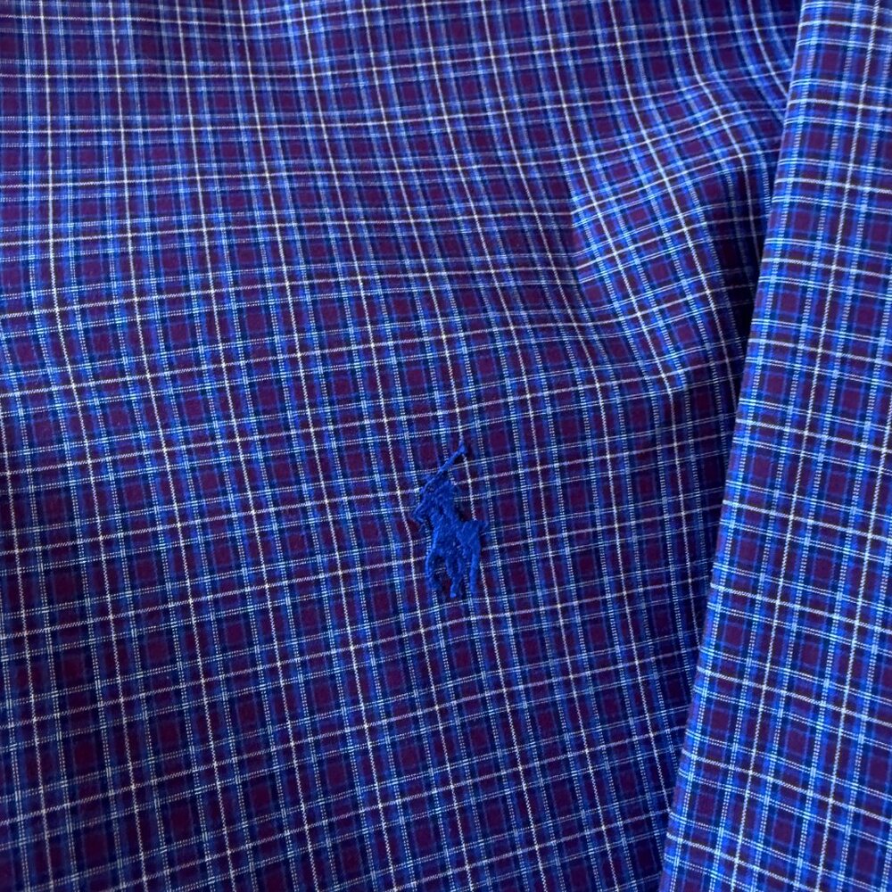 POLO by Ralph Lauren Dress Shirt - Purple Plaid - 2XB - Picture 3 of 3